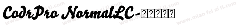CodrPro NormalLC字体转换